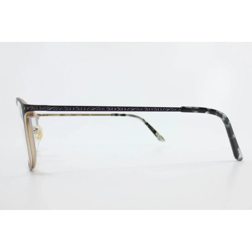 XOXO Sarasota Black Gold Cat Eye Eyeglass Frames 54-15-135 BLCK Metal Glasses